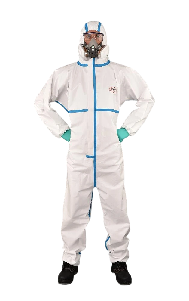 CE Type4/5/6 Tape-sealed Coverall for Environments with Stricter Requirements