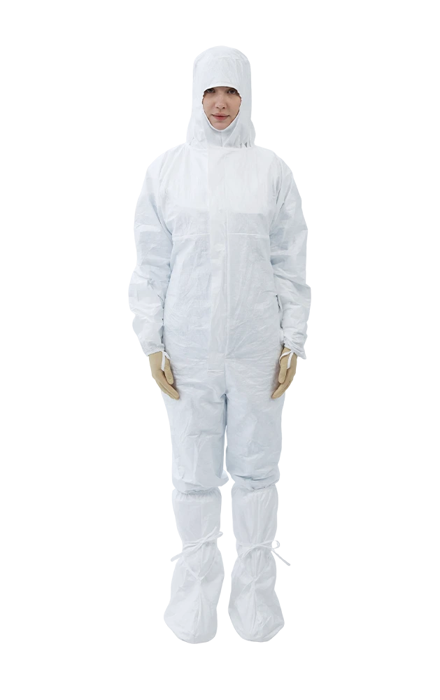 Separate Sterile Coverall, Boot Cover And Hood Donning Solution