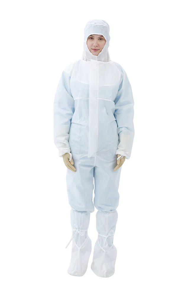 Separate Sterile Coverall, Boot Cover And Hood Donning Solution 
