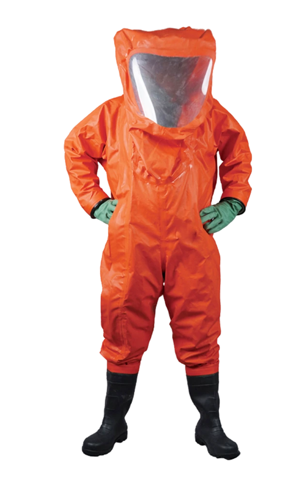 SCBA-Compatible Chemical Protective Encapsulated Coverall