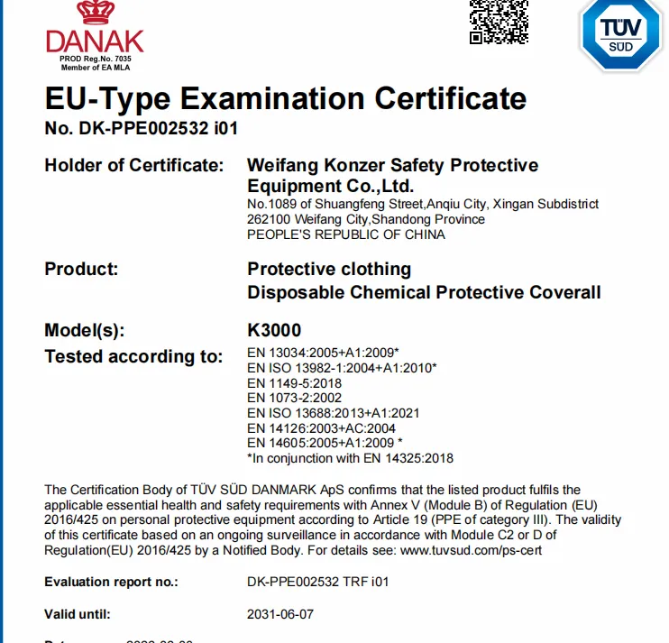 Full Range of CE Certified Products, Setting a New Benchmark for Protective - detail image 4